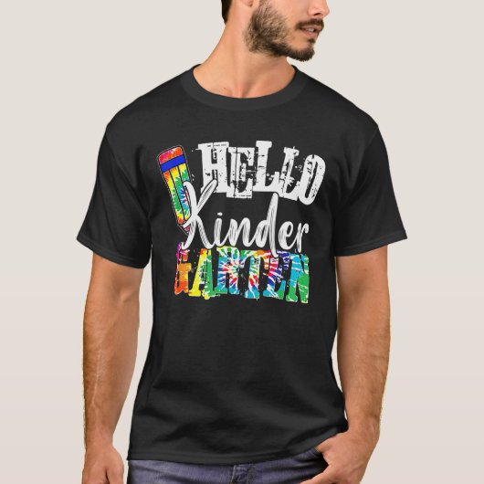 hallo Kindergarten terug naar school T-shirt (Voorkant)