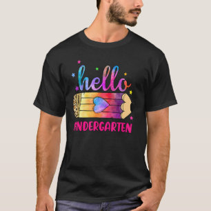 hallo Kindergarten Vibes Leraar terug naar school  T-shirt
