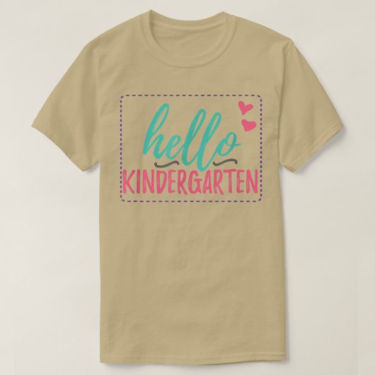 hallo Kindergarten voor Kindergarten, Teache T-shirt (Design voorkant)