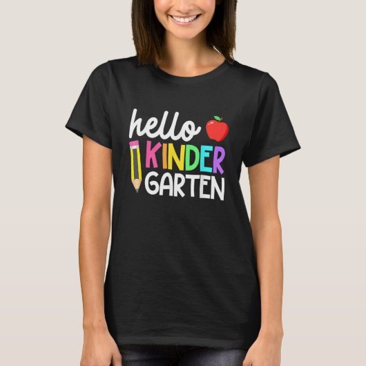hallo Kindergartenteam Terug naar het Kind van de T-shirt (Voorkant)