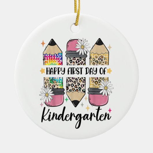 hallo Kindertuin Terug naar school Leerschool Keramisch Ornament (Voorkant)