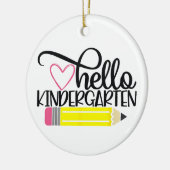hallo Kindertuin Terug naar school Leerschool Keramisch Ornament (Links)