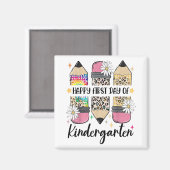 hallo Kindertuin Terug naar school Leerschool Magneet (Voorkant / Achterkant)
