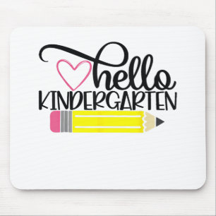 hallo Kindertuin Terug naar school Leerschool Muismat