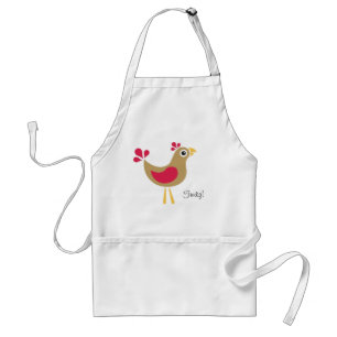 hallo Kip! Funky Chicken Apron Standaard Schort