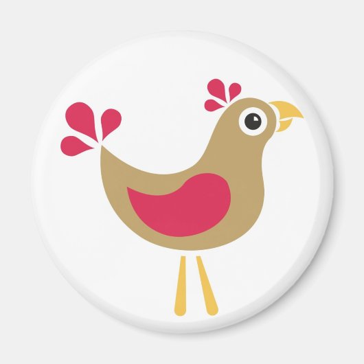 Hallo Kip! Funky Chicken Magnet (Voorkant)