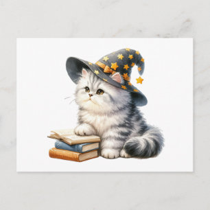 Hallo Kitten Boek Kat Witch Briefkaart