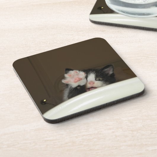 "Hallo Kitten!" onderzetters (Linkerzijde)