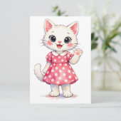 Hallo Kitty! Bedankkaart (Staand voorkant)