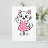 Hallo Kitty Bedankkaart (Staand voorkant)