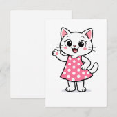 Hallo Kitty Bedankkaart (Voorkant / Achterkant)