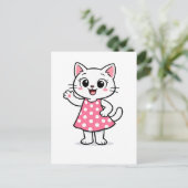 Hallo Kitty Briefkaart (Staand voorkant)