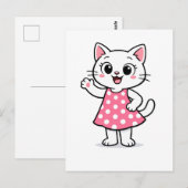 Hallo Kitty Briefkaart (Voorkant / Achterkant)