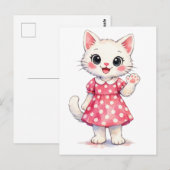 Hallo Kitty! Briefkaart (Voorkant / Achterkant)