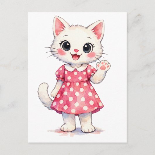Hallo Kitty! Briefkaart (Voorkant)