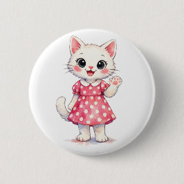 Hallo Kitty! Ronde Button 5,7 Cm