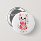 Hallo Kitty! Ronde Button 5,7 Cm (Voorkant /achterkant)