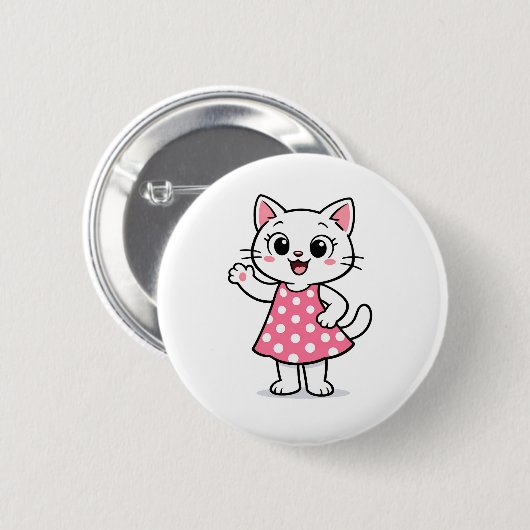 Hallo Kitty Ronde Button 5,7 Cm (Voorkant /achterkant)