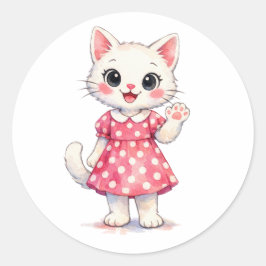 Hallo Kitty! Ronde Sticker