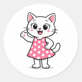 Hallo Kitty Ronde Sticker