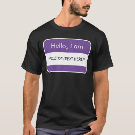 hallo... ***KLANTTEKST** Naam Markering T-Shirt
