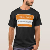 hallo... ***KLANTTEKST** Naam Markering T-Shirt (Voorkant)