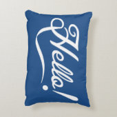 Hallo Klassiek blauw Accent Kussen (Achterkant (Verticaal))