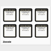 Hallo! Klassieuwontmoeting aangepaste naam badge s Vierkante Sticker (Vel)