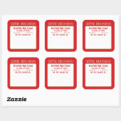 Hallo! Klassieuwontmoeting aangepaste naam badge s Vierkante Sticker (Vel)