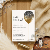 Hallo kleine ballon glamour glitter