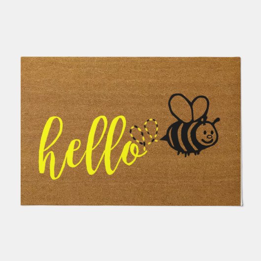 hallo Kleine Bee Doormat, WelkomstdeurMat Deurmat (Voorkant)