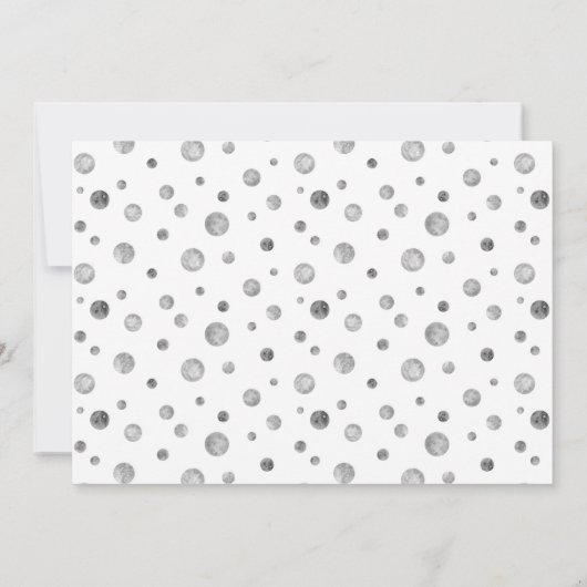 hallo kleine elegant Script Photo Birth Aankondiging (Achterkant)