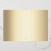 hallo kleine elegant Script Photo Birth Folie Feestdagenkaart (Achterkant)