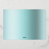 hallo kleine elegant Script Photo Birth Folie Feestdagenkaart (Achterkant)