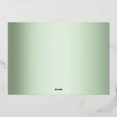 hallo kleine elegant Script Photo Birth Folie Feestdagenkaart (Achterkant)