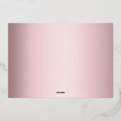 hallo kleine elegant Script Photo Birth Folie Feestdagenkaart (Achterkant)