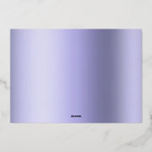 hallo kleine elegant Script Photo Birth Folie Feestdagenkaart (Achterkant)