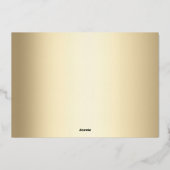 hallo kleine elegant Script Photo Birth Folie Feestdagenkaart (Achterkant)