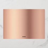 hallo kleine elegant Script Photo Birth Folie Feestdagenkaart (Achterkant)