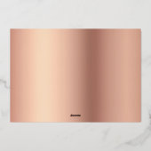 Hallo Kleine Elegante Script Foto Geboorte Folie Feestdagenkaart (Achterkant)