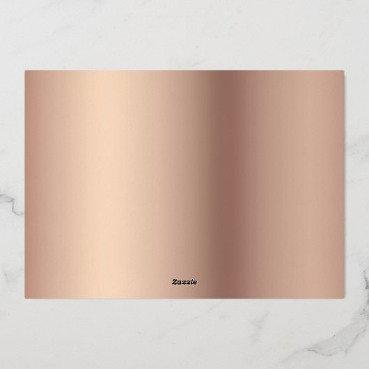 Hallo Kleine Elegante Script Foto Geboorte Folie Feestdagenkaart (Achterkant)