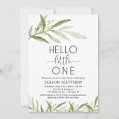 Hallo Kleine genderneutrale baby shower Kaart (Voorkant)