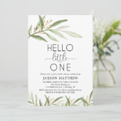 Hallo Kleine genderneutrale baby shower Kaart (Staand voorkant)