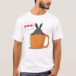 hallo kleine grijze bundel t-shirt