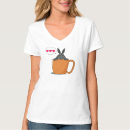 hallo kleine grijze bundel t-shirt