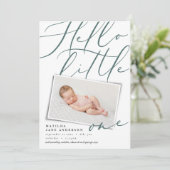 hallo kleine moderne foto aankondiging (Staand voorkant)