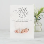 hallo kleine moderne foto aankondiging (Staand voorkant)