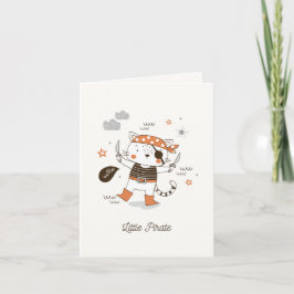 Hallo Kleine piraat Feestdagen Kaart