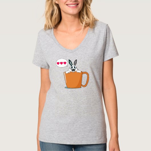 hallo kleine Spotty bunny T-shirt (Voorkant)