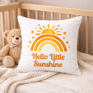 Hallo Kleine Zonneschijn Regenboog Baby Shower Kussen